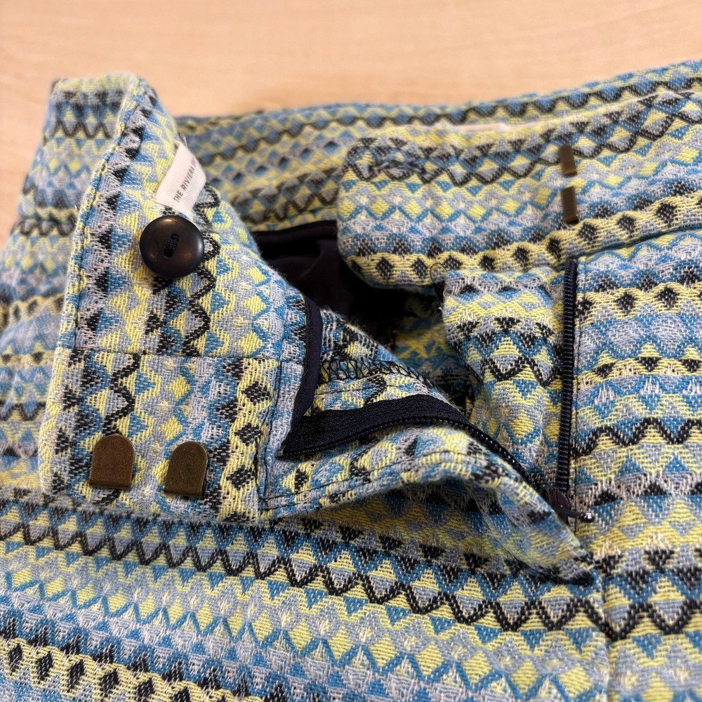 Ann Taylor LOFT Womens Blue‎ Lavender Geometric Print Riviera Shorts Size 0 - Picture 10 of 10